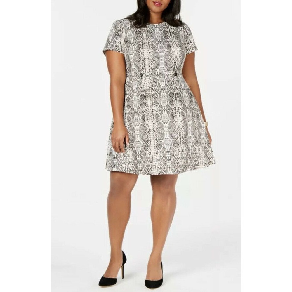 CITY STUDIO Womens Gray Short Sleeve Dress Juniors 14W‎ Plus